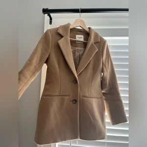 Wool camel Abercrombie blazer coat
